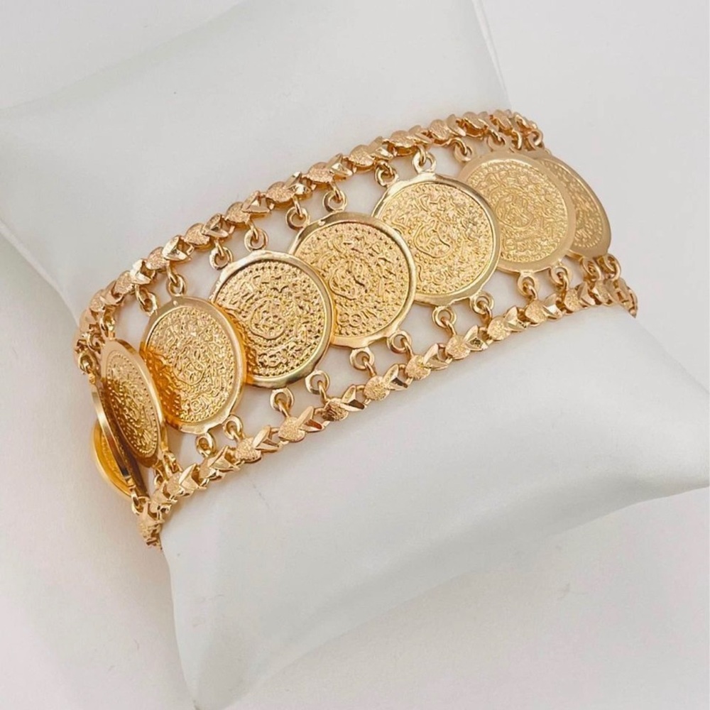 Italian gold plated bracelet for lady